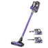 Cordless Vacuum Cleaner Stick Handstick Handheld 2-Speed W/ Headlight Purple